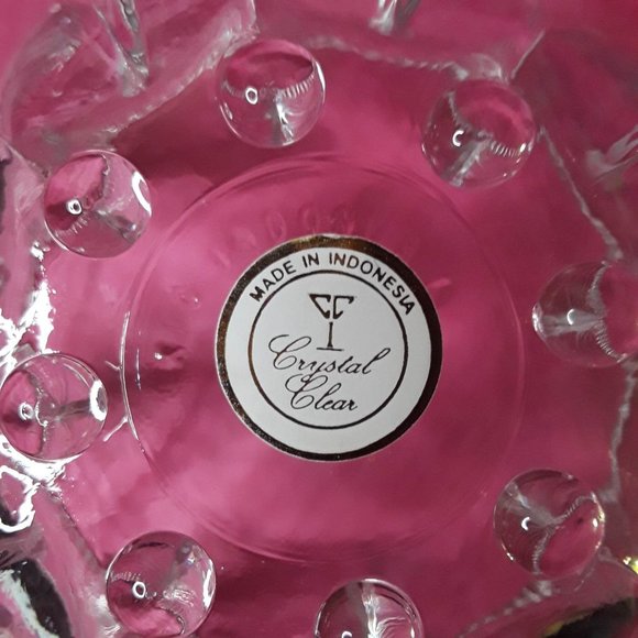 VINTAGE KIG INDONESIA - CLEAR GLASS CANDY DISH - TRINKET BOWL - 5-1/4" x 3" - Picture 2 of 5